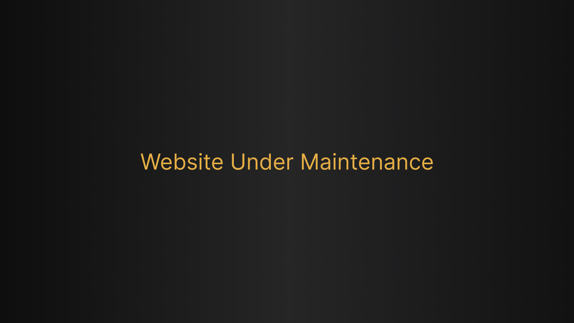 maintenance